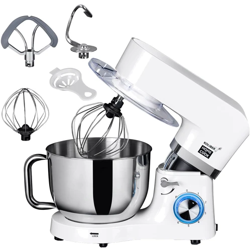 Миксер Koliber Robomax KH-SM1460WH6-S: Насадки Для смешивания, Для замеса теста, Венчик