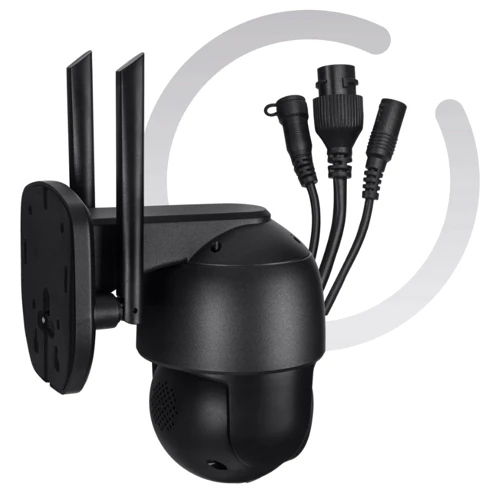 IP-камера видеонаблюдения Overmax Camspot 4.95 2.5K WiFi 4x ZOOM Anthracite: Размеры 13×16×20 см