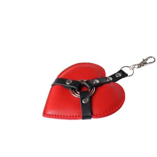 Брелок на карабине для ключей Art of Sex Heart Angel красный