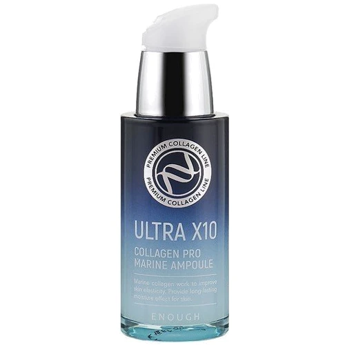 Enough Ultra X10 Collagen Pro Marine Ampoule Сыворотка для лица Коллаген 30 ml: Назначение Разглаживание, От морщин, Лифтинг, Восстановление, Антивозрастное