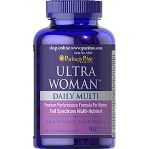 Puritan's Pride Ultra Woman Daily Multi Timed Release 90 Caplets Витамины для женщин