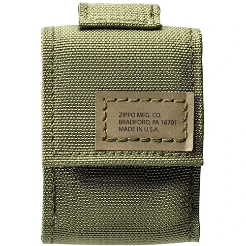 Зажигалка Zippo 236 Blk Crackle Ltr Tactical Pouch OD Green GS (49400) фото 2