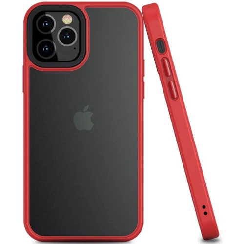 Чехол для iPhone Mobile Case TPU+PC Metal Buttons Red for iPhone 12/iPhone 12 Pro: Цвет красный