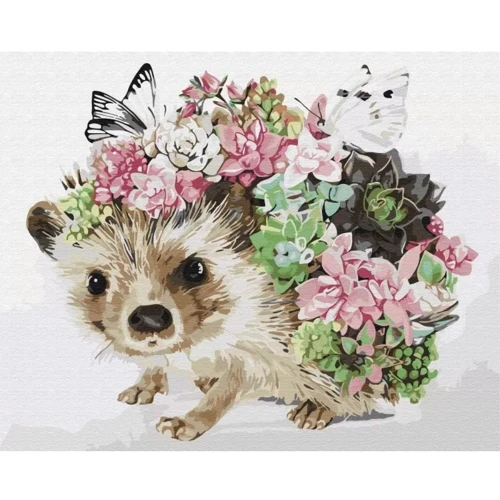 Картина по номерам Brushme Весенний ежик 40x50 см (BS52140)