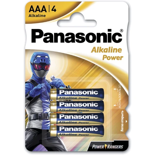 Panasonic AAA LR03 4шт Power Rangers (LR03REB/4BPRPR)