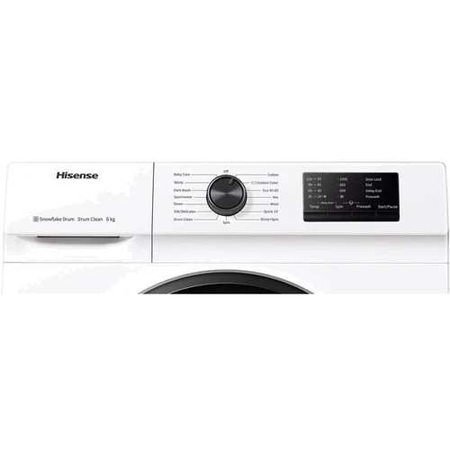 Стиральная машина Hisense WFVC6010E: Максимальная скорость отжима, об/мин 1000