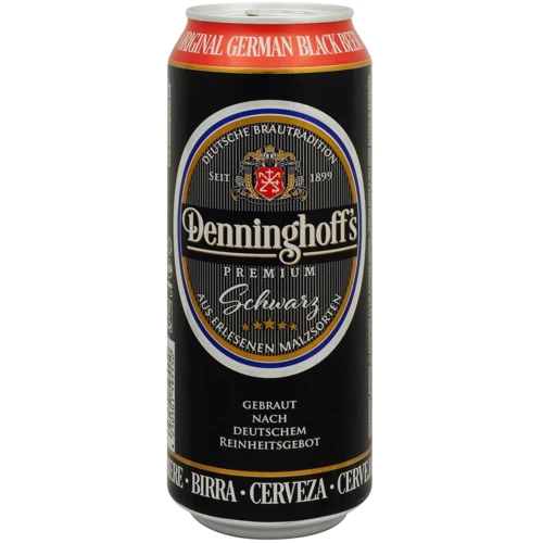 Пиво Denninghoff's Schwarz темное фильтрованное 4.9 % 0.5 л ж/б (FSH_4250501595550)