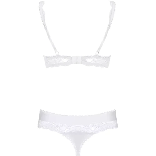 Комплект белья Obsessive - Miamor set, S/M (белый)
