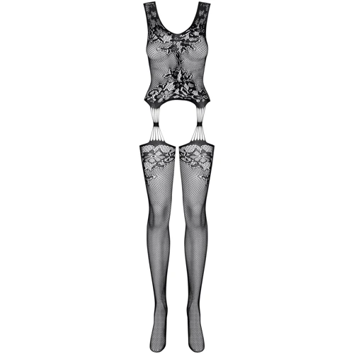 Бодистокинг Obsessive Bodystocking F221 black XL/XXL