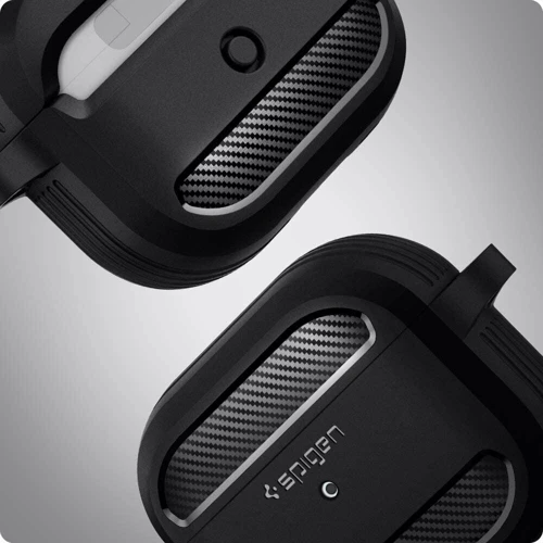 Чехол для наушников Spigen Rugged Armor Matte Black (ASD01978) for Apple AirPods 3 фото 13