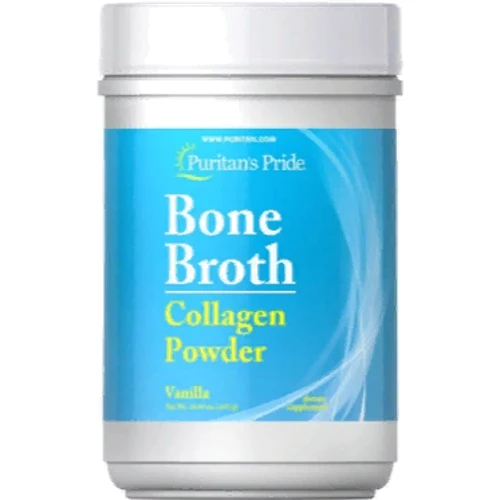Puritans Pride Bone Broth Collagen Powder Коллаген со вкусом ванили 450 г