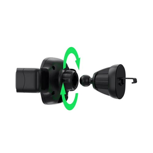 Держатель WIWU Car Holder Air Vent Handsfree Shockproof CH009 Black фото 5