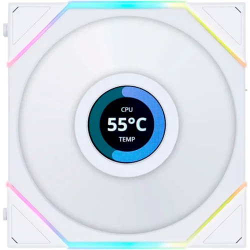 Кулер Lian Li Uni Fan TL LCD 120 Reverse Blade White (G99.12RTLLCD1W.00): Тип подшипника гидродинамический