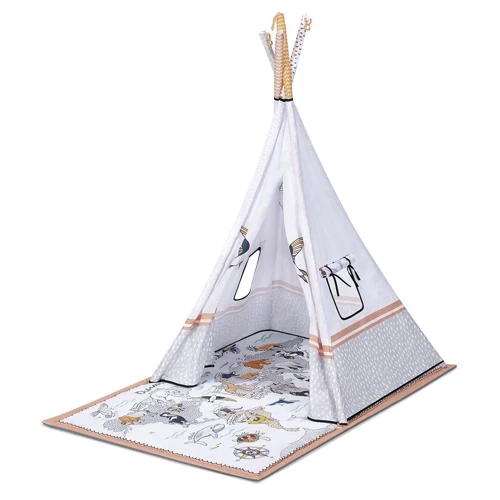 Розвиваючий килимок-палатка 3 в 1 Kinderkraft Tippy (KPTIPP00MUL0000)