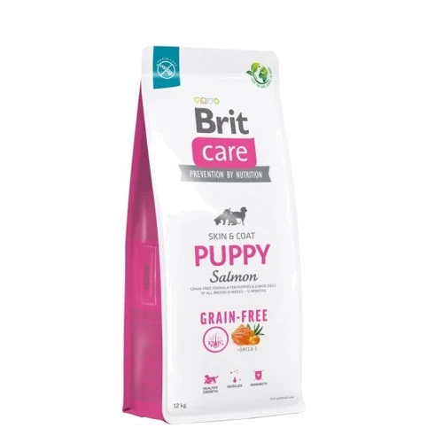 Сухий беззерновий корм Brit Care Dog Grain-free Puppy Salmon для цуценят з лососем 12 кг (8595602558803)