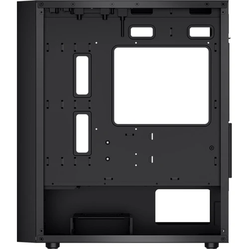 Корпус PCCooler C3B310 BK Black: Материал передней панели пластик