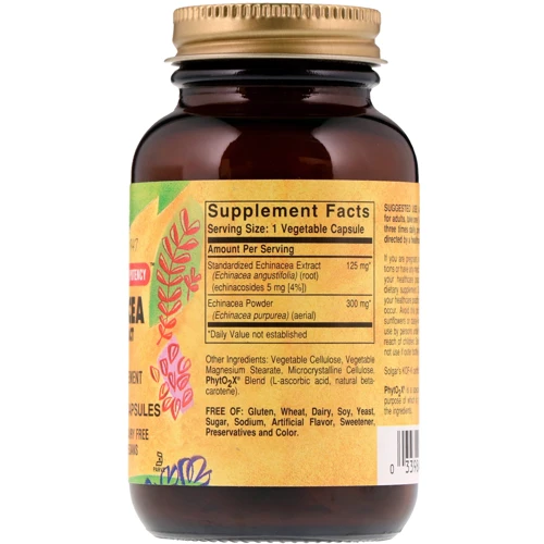 Solgar Echinacea Herb Extract 60 Vegetable Capsules: Форма выпуска Капсулы