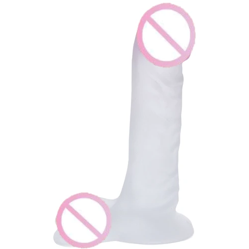 Фалоімітатор Doc Johnson Blush-ur3 7 Inch Ballsy Clear, 18х4,5 см: Призначення Анальні