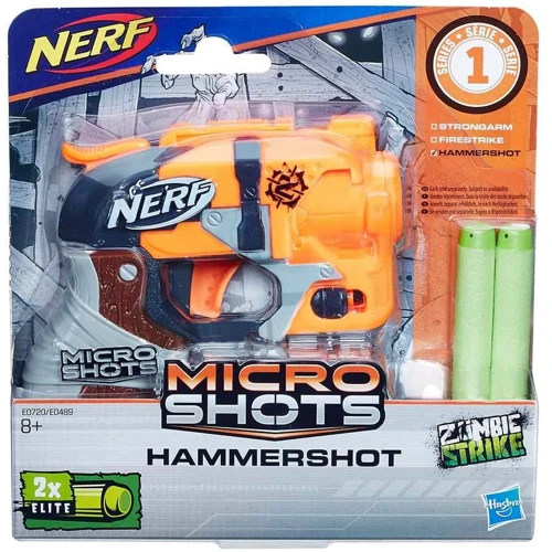 Бластер NERF HASBRO Мікрошот (E0720 NER MICROSHOTS HAMMERSHOT SE1) E0489_E0720: Виробник Hasbro