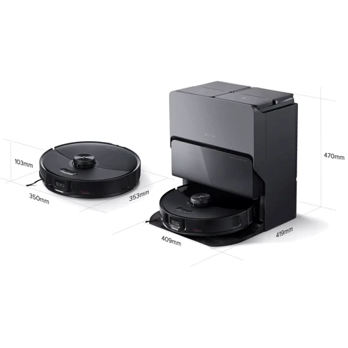 Робот-пилосос Xiaomi RoboRock S8 MaxV Ultra Black: Додатково Обнаружение препятствий, 2 в 1, Автоматическая подзарядка, Автономные, Адаптация под тип поверхности, Циклонная система фильтрации, Умный, Для больших помещений, Для маленькой квартиры, Искусственнный