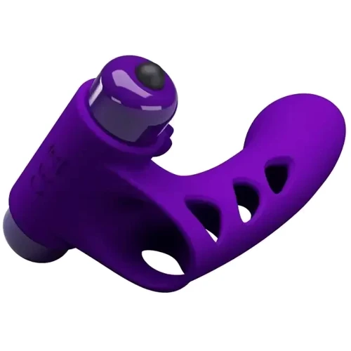 Клиторальный стимулятор на палец Pretty Love - Orlando Finger Violet, BI-014836-1