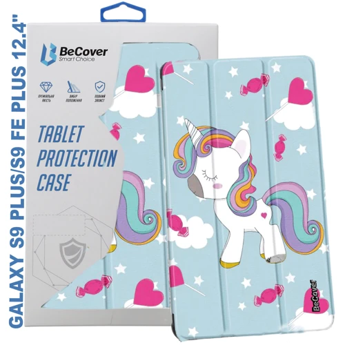 Аксесуар для планшетних ПК BeCover Smart Case Unicorn для Samsung X810 Galaxy Tab S9 Plus / S9 FE Plus SM-X610/SM-X616B (710385): Колір малюнок