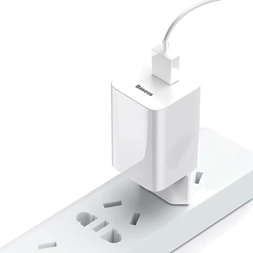 Зарядний пристрій Baseus USB Wall Charger Quick Charge 3.0 24W White (CCALL-BX02): Тип мережеве