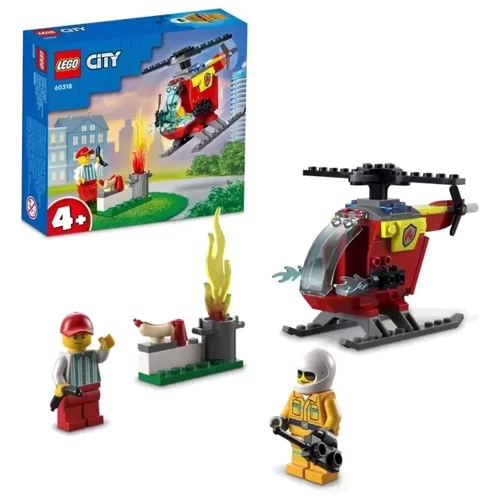 Конструктор LEGO City Пожежний вертоліт 53 деталі (60318): Серія City