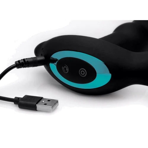 Массажер простаты с ротацией Rimstatic Curved Rotating Plug with Remote