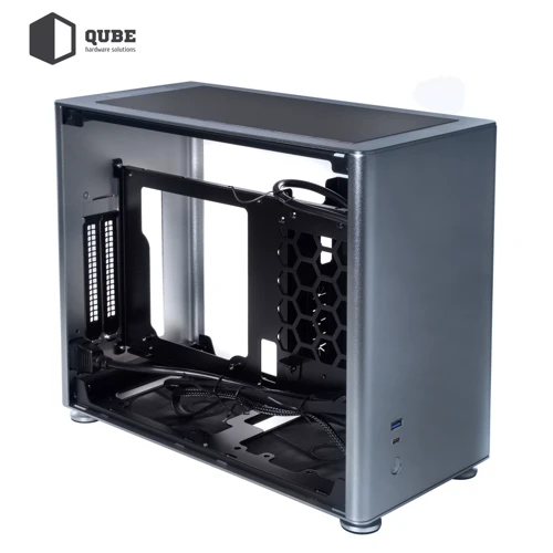 Корпус QUBE A4 Gray 600W (QBA4I_WG6U3): Типоразмер Mini-Tower