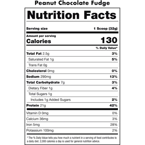 Протеин Rawfusion 460 g / 15 servings / peanut chocolate fudge: Вид Гороховые