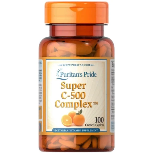 Puritan's Pride Super C-500 Complex 500 mg Витамин С комплекс 100 каплет