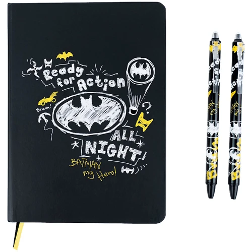 Набор подарочный блокнот+2 ручки Kite DC Comics (dc21-499)