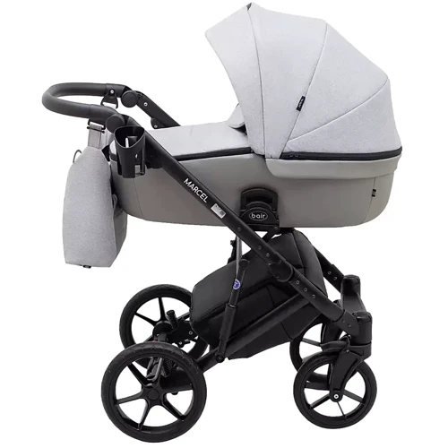 Коляска 2 в 1 Bair Marcel Light Экокожа BML-07 серая (680632): Ширина шасси 60 см