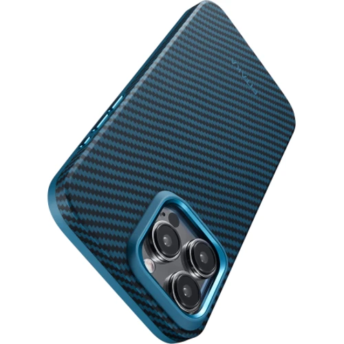 Чехол для iPhone Pitaka MagEZ Case Pro 4 Twill 1500D Black/Blue (KI1508PMPA) for iPhone 15 Pro Max: Тип чехла накладка на заднюю часть