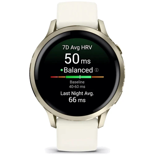 Смарт-годинник Garmin Venu 4 41mm Lunar Gold with Bone Silicone Band (010-03013-00)