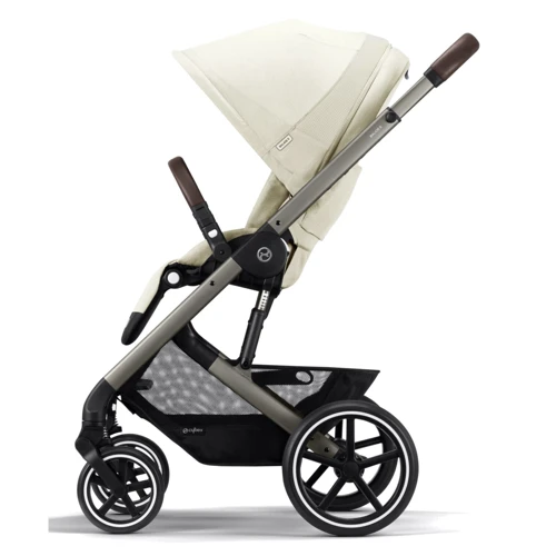 Прогулочная коляска Cybex Balios S Lux TPE Seashell Beige с бампером (522002565): Ширина шасси 60 см
