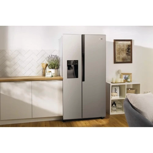 Холодильник Side-by-Side Gorenje NRS9EVX: Расположение морозильной камеры Нижнее