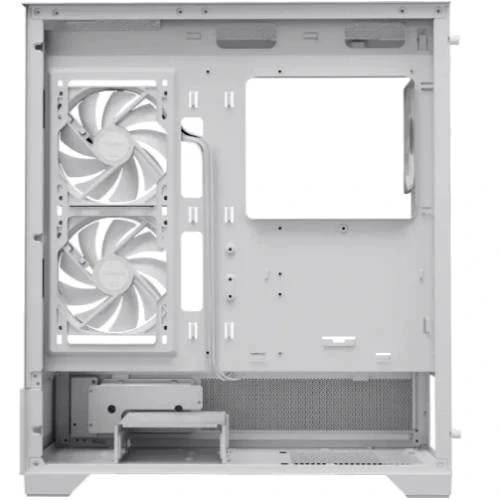 Корпус GAMDIAS ATLAS E1 White (4711514500257): Матеріал передній панелі закаленное стекло