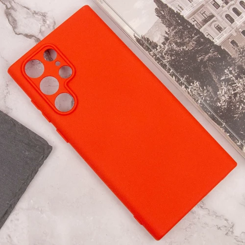 Чехол для телефонов Lakshmi Case Silicone Cover Full Camera Red for Samsung S928 Galaxy S24 Ultra: Материал силикон