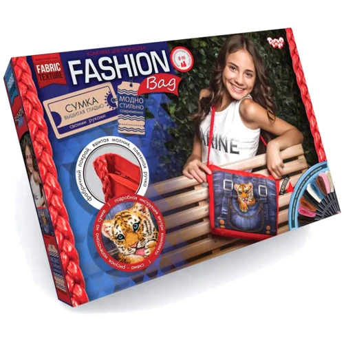 Комплект для творчества Danko Toys "Fashion Bag" FBG-01-03-04-05 вышивка мулине (FBG-01-03)
