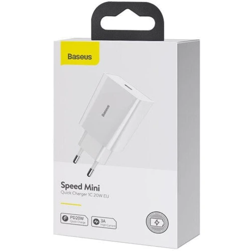 Зарядний пристрій Baseus USB-C Wall Charger 1С 20W White (CCFS-SN02) фото 9