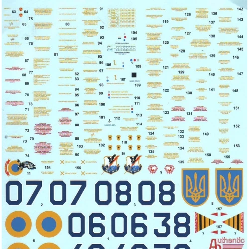Декаль Authentic Decals Пиксельный камуфляж для самолета Су-25 AD4869