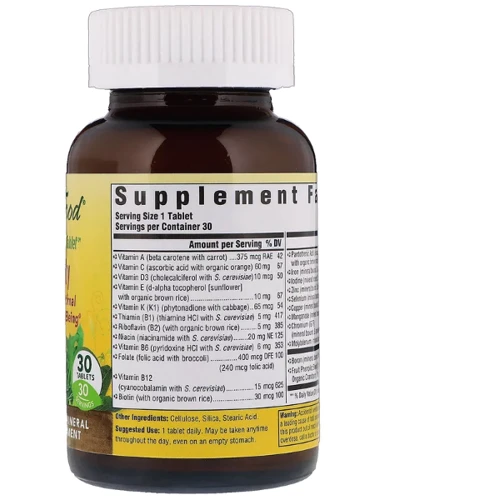MegaFood One Daily 30 Tabs (MGF-10150): Форма выпуска Таблетки