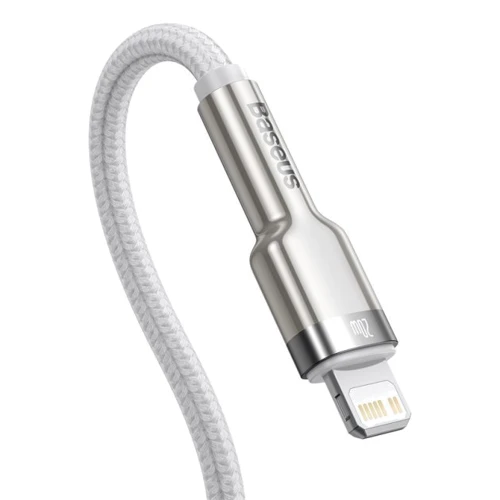 Кабель Baseus Cable USB-C to Lightning Cafule Metal PD 20W 2m White (CATLJK-B02): Довжина 2 м