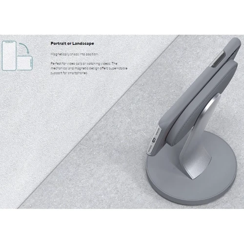 Зарядний пристрій Elements Magnetic Wireless Charger Desktop Thor Gray (E10569)