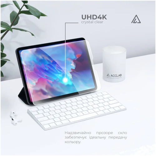 Аксессуар для планшетных ПК ACCLAB Tempered Glass Full Glue Clear for Samsung Galaxy Tab A7 Lite SM-T220 / SM-T225 фото 5