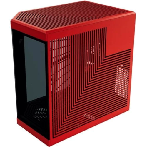 Корпус HYTE Y70 Touch Black/Red (CS-HYTE-Y70-BR-L): Материал передней панели закаленное стекло