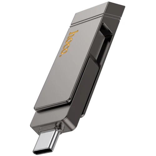 USB-флешка Hoco 32GB UD15 Clever Dual USB 3.2/Type-C Gray: Объем памяти 32 GB