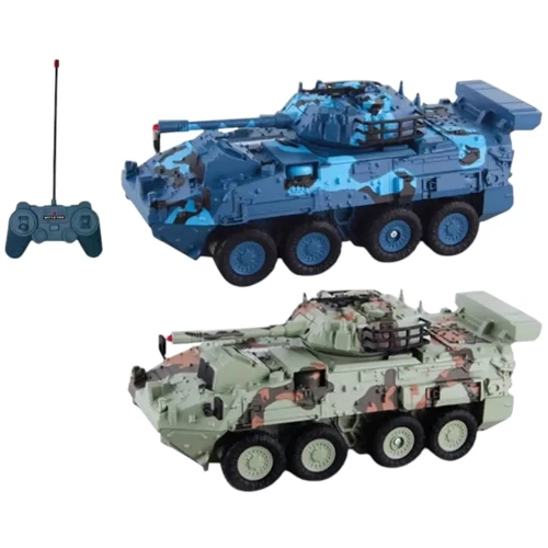 Танковое сражение на радиоуправлении: 2 танка, свет, звук, имитация стрельбы, башни вращающиеся (333 ZJ 11): Производитель Noname
